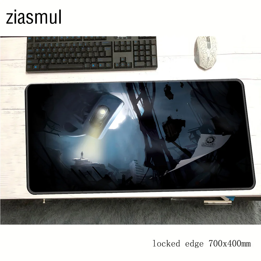 Игровой коврик для мыши portal 2 padmouse 700x400x 3 мм милый большой игровой геймерский