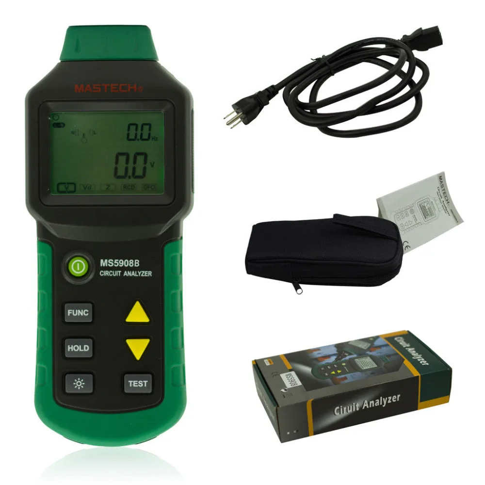 MASTECH MS5908B TRMS тестер напряжения Цепи Анализатора переменного Подсветка 220 240 В |
