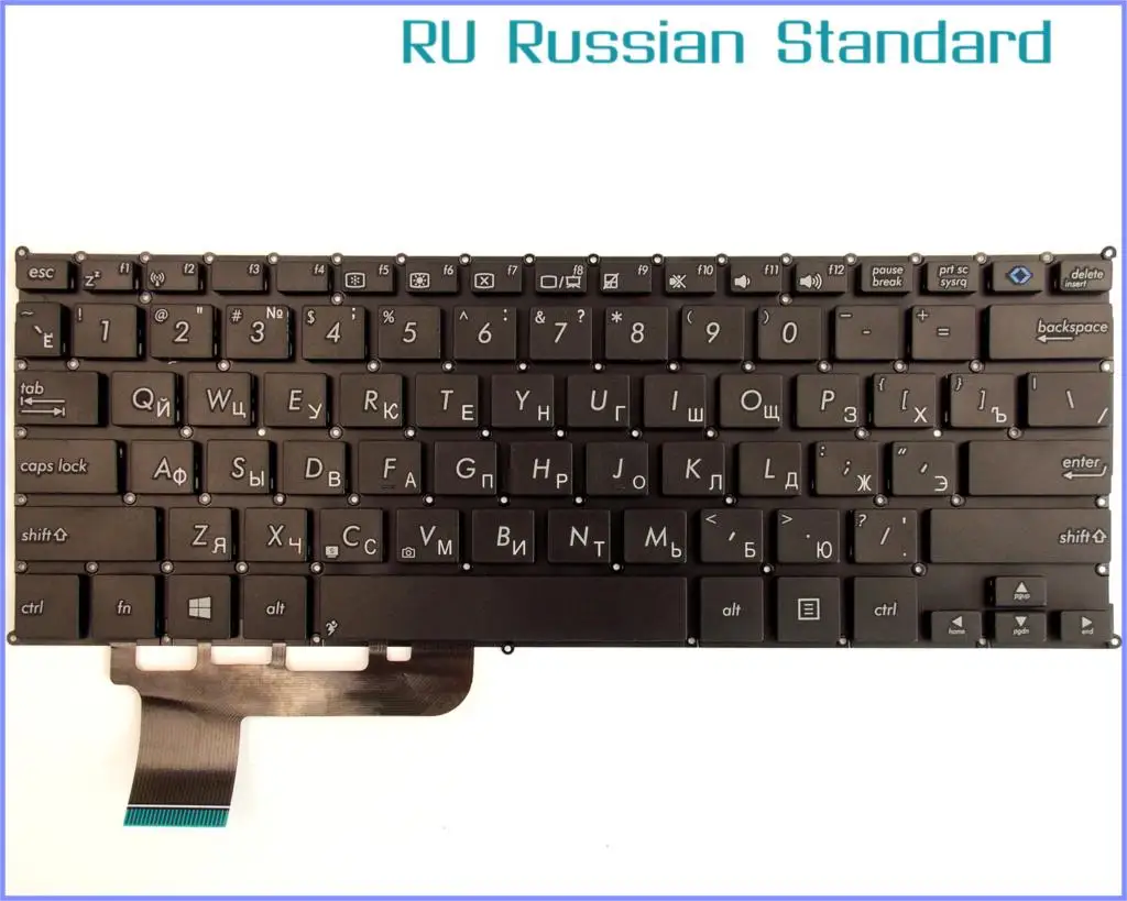 Русский RU Версия Клавиатура для ноутбука ASUS VivoBook Q200 Q200E S200 S200E X201 X201E X202 X202E X201L2117E X201E847E ноутбук без рамки