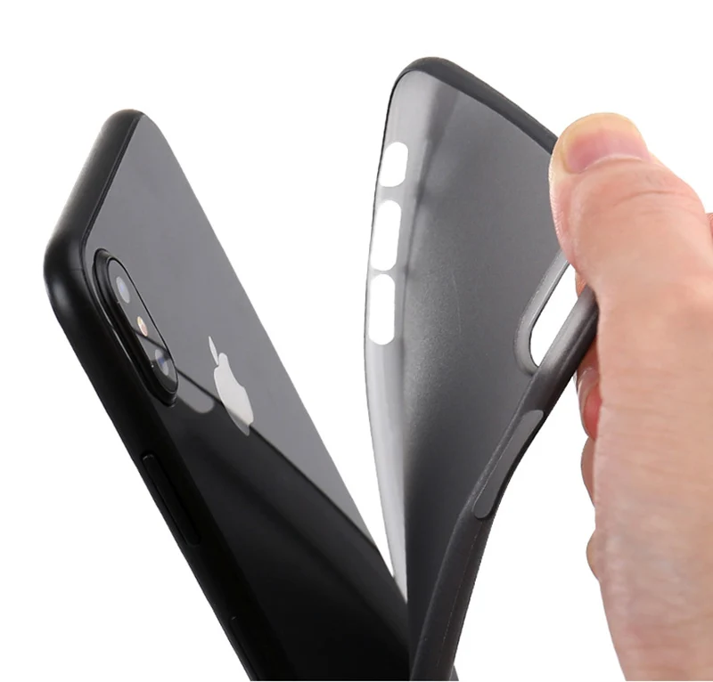 0 3 мм Ультратонкий матовый полипропиленовый чехол для iPhone XR X XS Max 8 7 Plus 6 S SE 5 5S