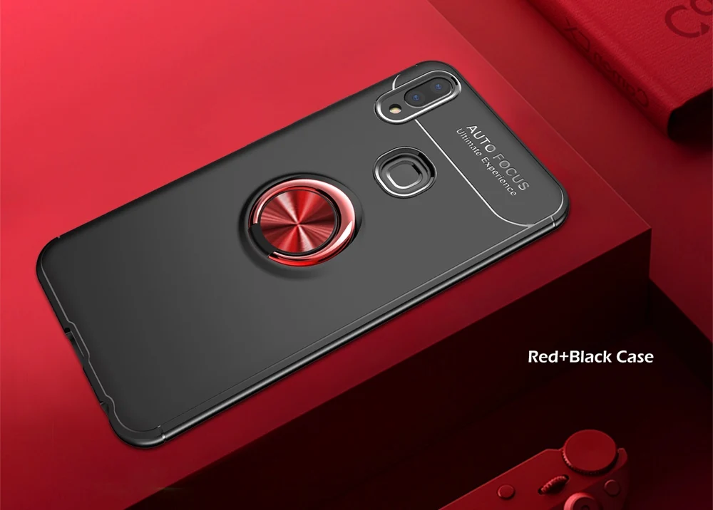 Роскошный чехол для vivo V9 Y85 мягкий чехол из ТПУ с магнитным кольцом для автомобиля vivo V 9 Y 85 силиконовый защитный чехол