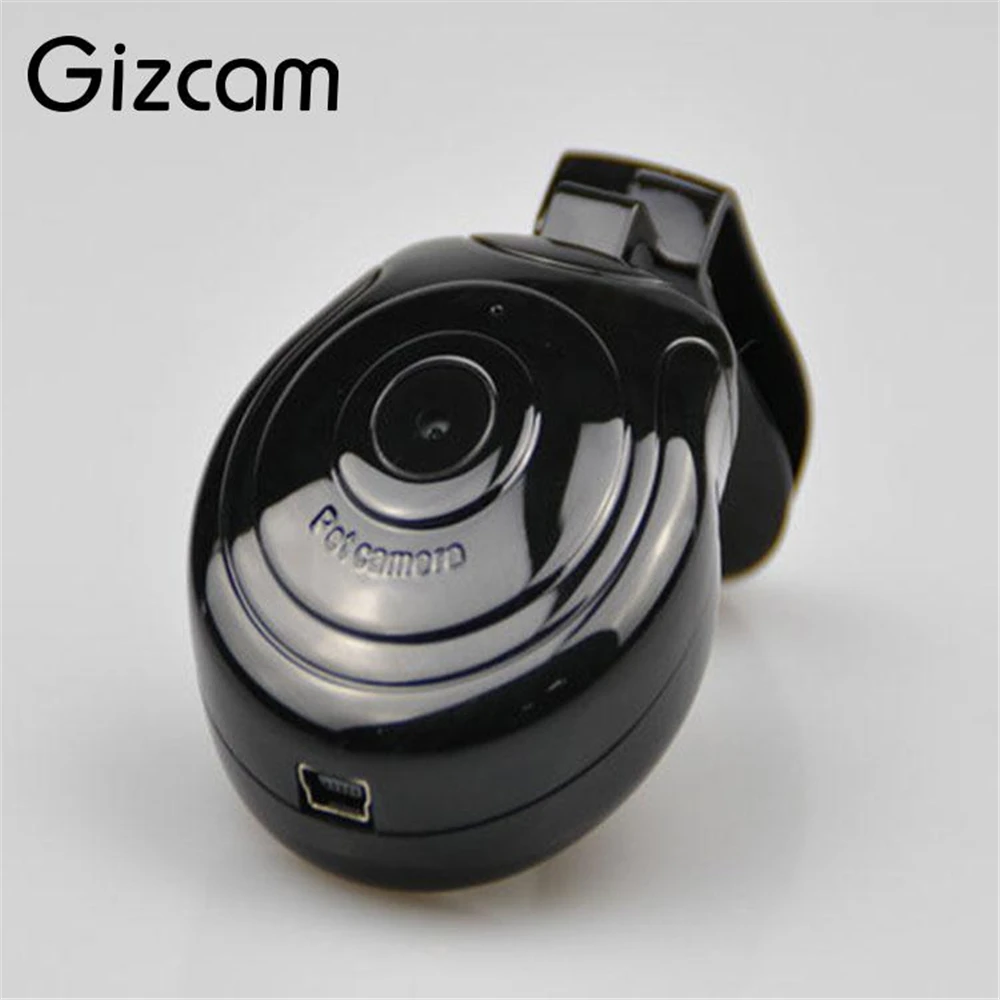 Цифровой видеорегистратор Gizcam для собак кошек щенков черный ошейник домашних