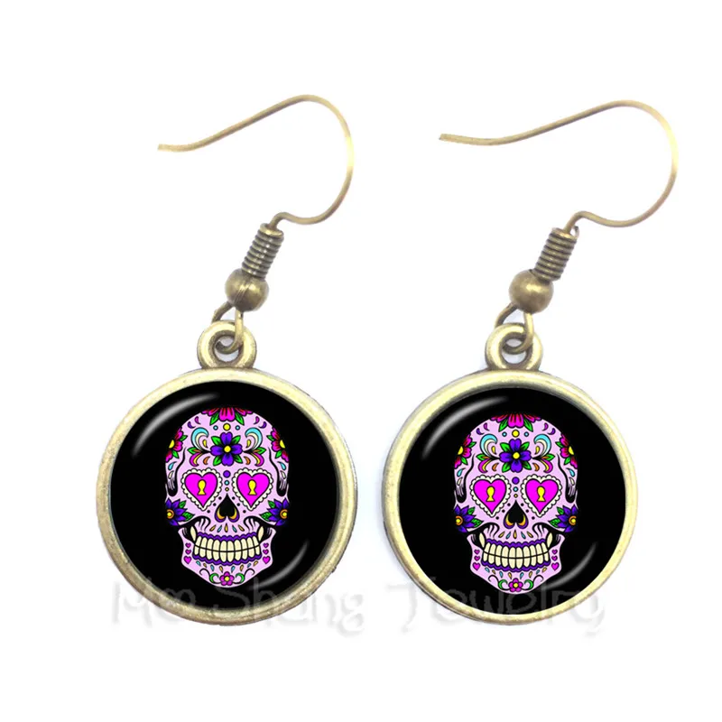 Женские серьги-гвоздики со стеклянным куполом 16 мм