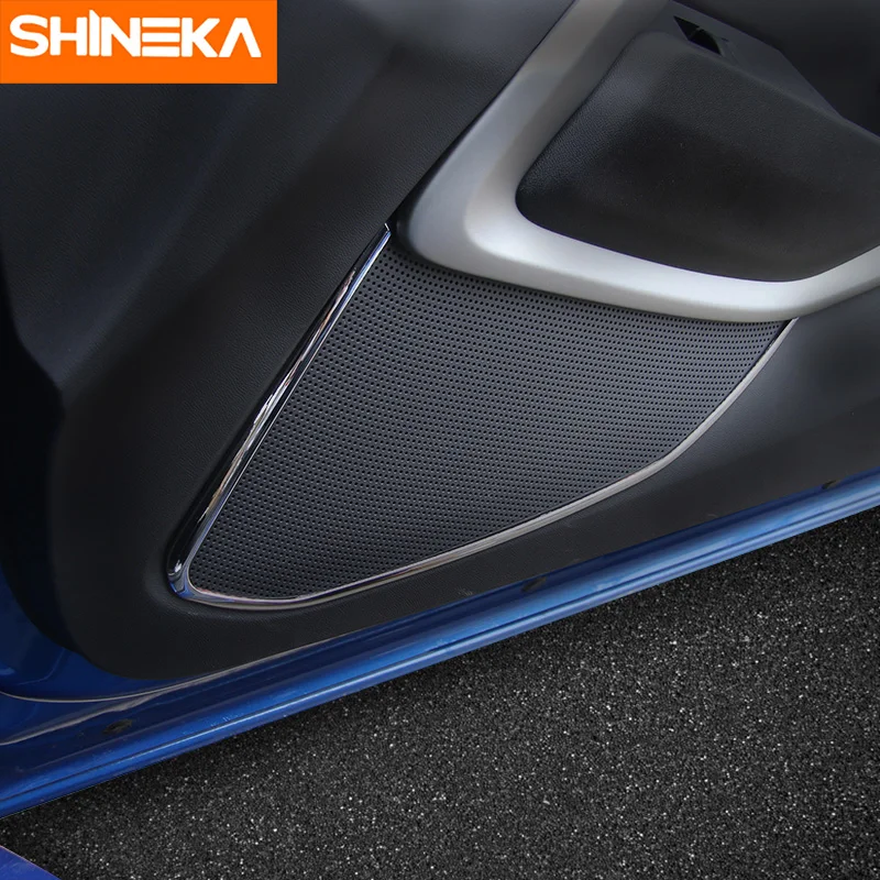 SHINEKA ABS 4 цвета интерьер двери сперкер украшение отделка 6 поколения для Chevrolet Camaro