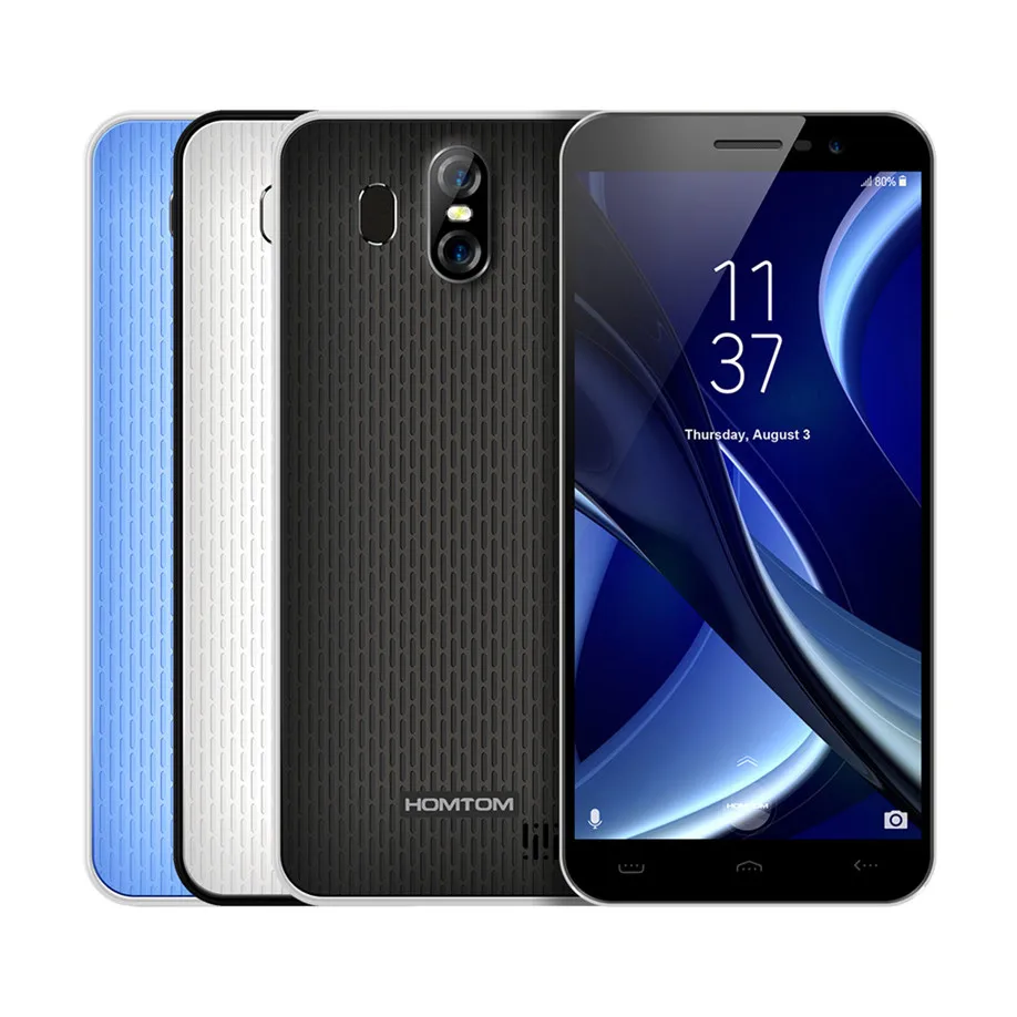 HOMTOM S16 Мобильный телефон с отпечатком пальца 5 дюймов 18:9 экран 2 Гб ОЗУ 16 ПЗУ 13 МП + 8