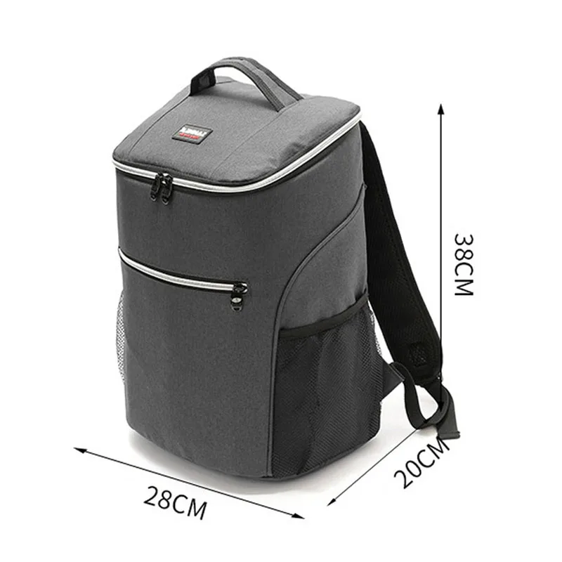 20l 600d oxford big cooler bag thermo lunch picnic box insulated cool backpack ice pack fresh carrier thermal nevera portatil free global shipping