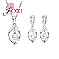 fashion girls koreans style pearls 925 silver jewelry sets for young girls best accoressory for spring dress decoration