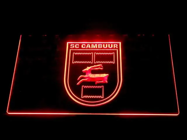B1016 SC Cambuur Leeuwarden Эредивизи футбол светодиодный неоновый знак | Дом и сад