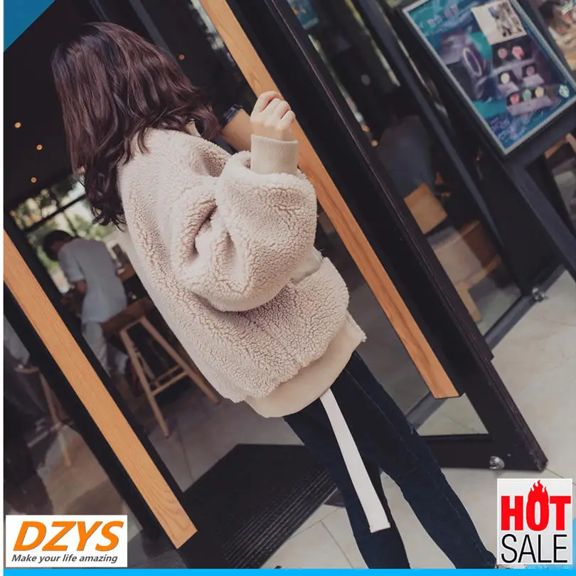 

DZYS Lamb Wool cotton short coat female autumn winter student loose cotton jacket YH cotton suit