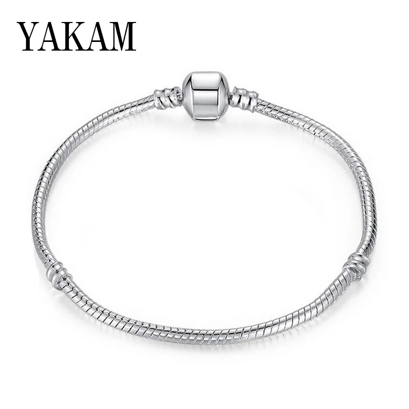 05S Подходит для оригинала Pandora Pulseira, очаровательный браслет, черное сердце, эмаль, золото, прозрачный CZ бисер, змеиная основа, цепочка для женщин, ювелирное изделие, сделай сам, подарок - Окраска металла: 05S