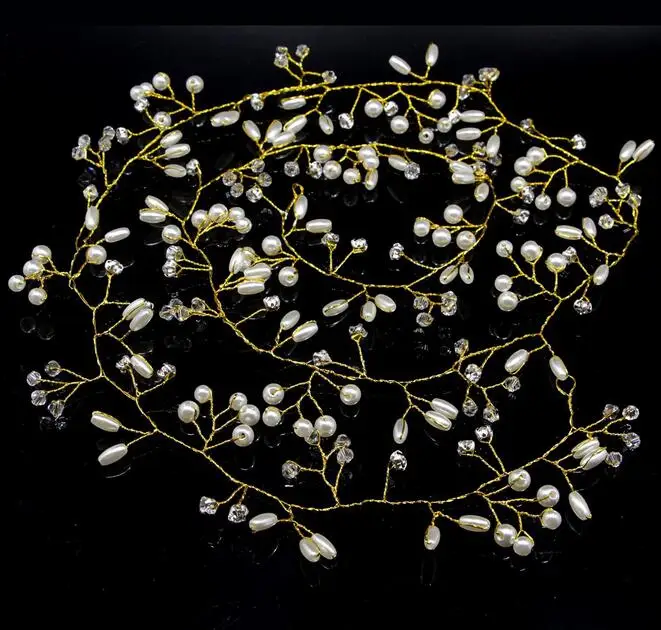 Кристальный жемчужный пояс для волос Свадебные украшения аксессуары | Украшения