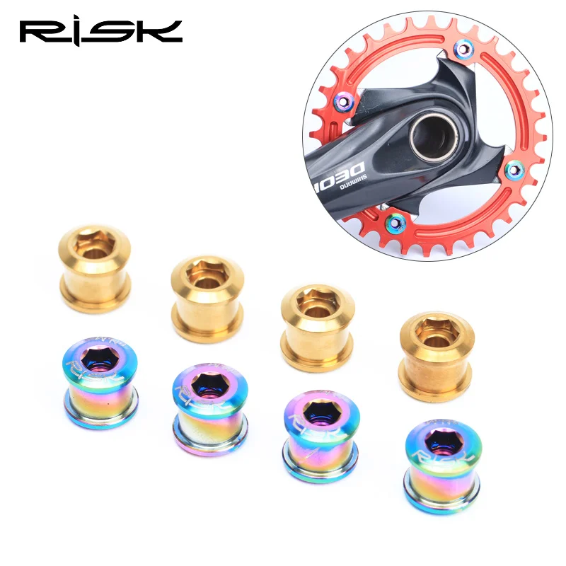 MTB Road Bike Titanium Single Ring Bolt Cycling Parts Bicycle Crank CNC Crankset Arm Screws Chain Wheel | Спорт и развлечения