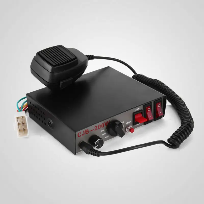 Сигнальная сигнализация с пожарным звуком 200 Вт сирена микрофоном Police PA 8 Громкая