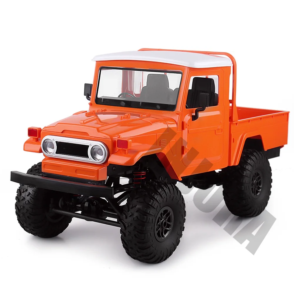 Orange MN-45 WPL FJ45 1:12 Масштаб RC автомобиль RTR версия 2,4G 4WD RC Рок-гусеничный Радиоуправляемый грузовик с дистанционным управлением игрушки Детский подарок - Цвет: Orange