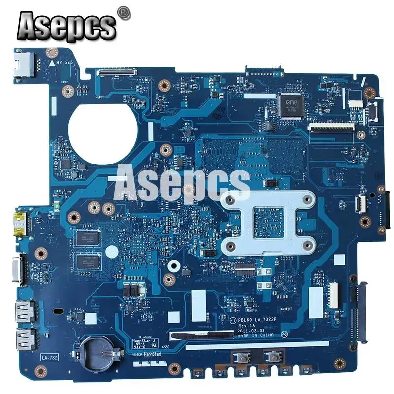 Asepcs X53B материнская плата для ноутбука For Asus K53B X53BY X53BR K53BR K53BE тест оригинальная PBL60