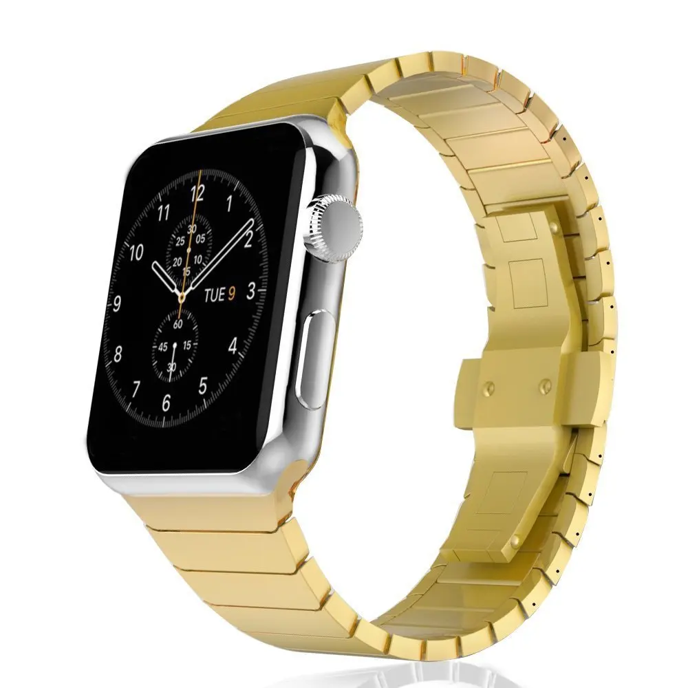 Ремешок для Apple Watch группа 42 мм 38 серии 3 2 1 Нержавеющая сталь мужские Бизнес iwatch