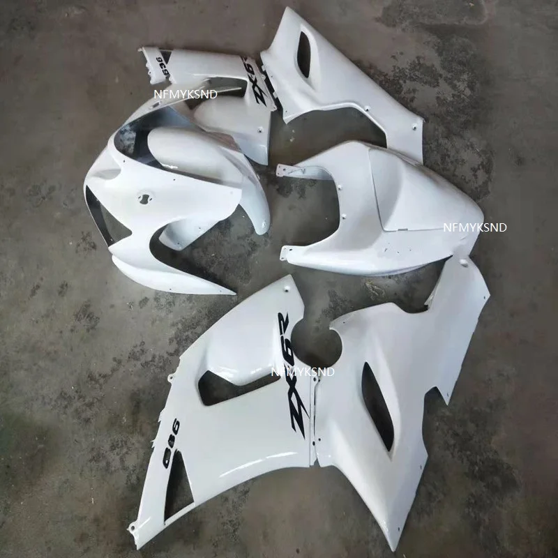 Впрыска ABS обтекатель комплект боди для Kawasaki Ninja ZX6R 636 05-06 2005-2006 мотоцикл белый
