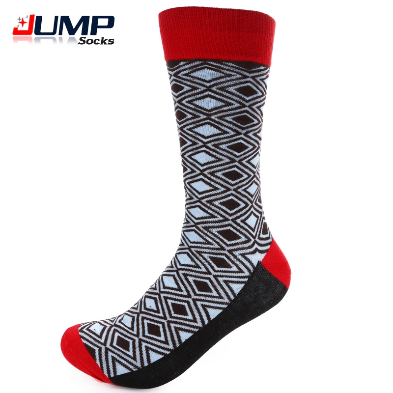 Новое поступление Повседневное Chaussette Homme 9 Цвет экипажа в горошек полоску Argyle ful