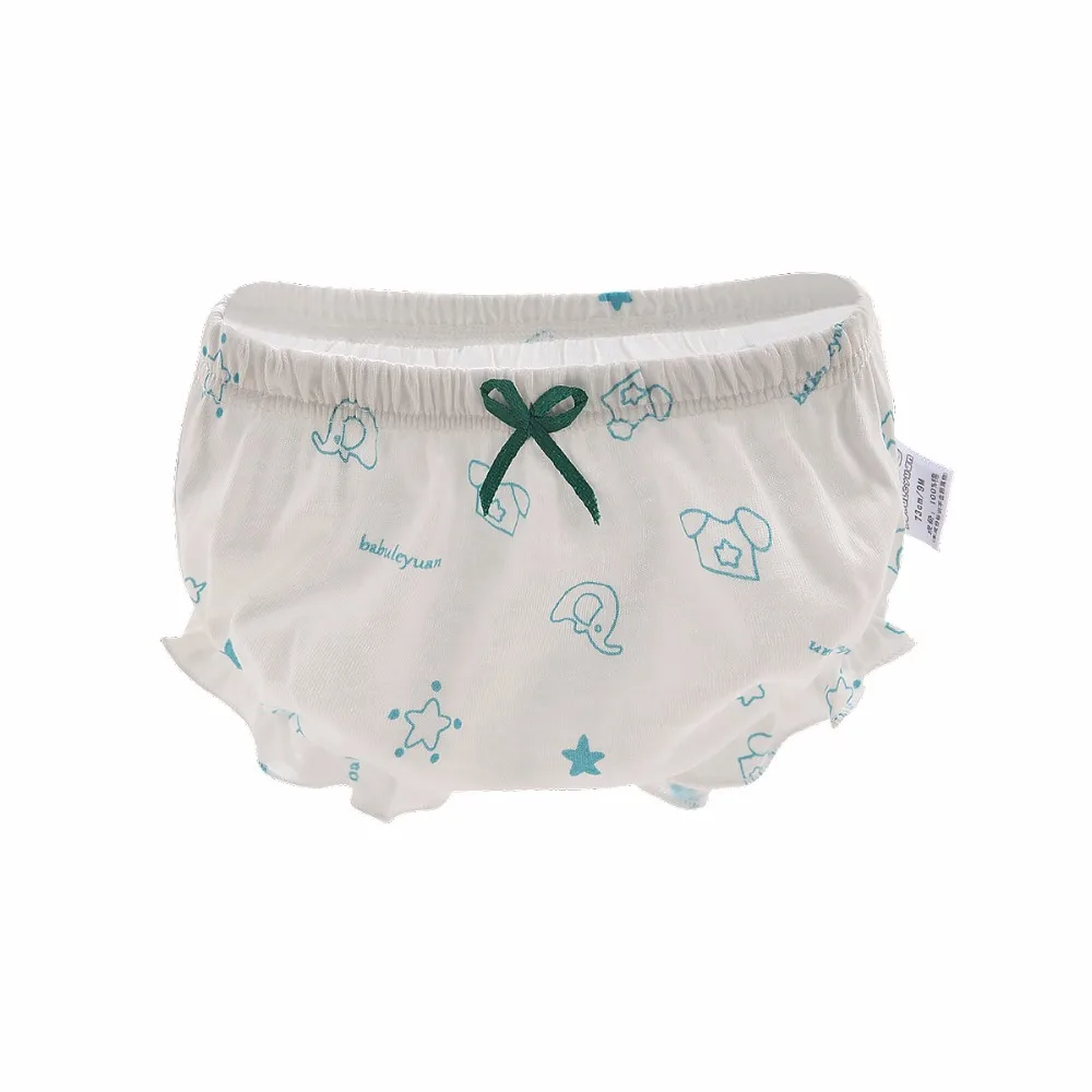 Детские хлопковые Шорты для женщин Трусики цветок Обувь девочек Нижнее Бельё