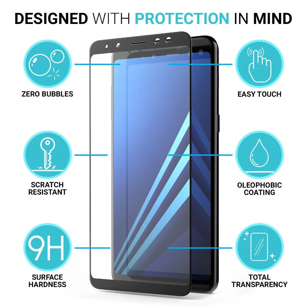 9 H для samsung A6 A8 плюс 2018 закаленное Стекло Sansung Galaxy J2 J3 J4 J5 J6 J7 J8 pro Prime 2017 Экран