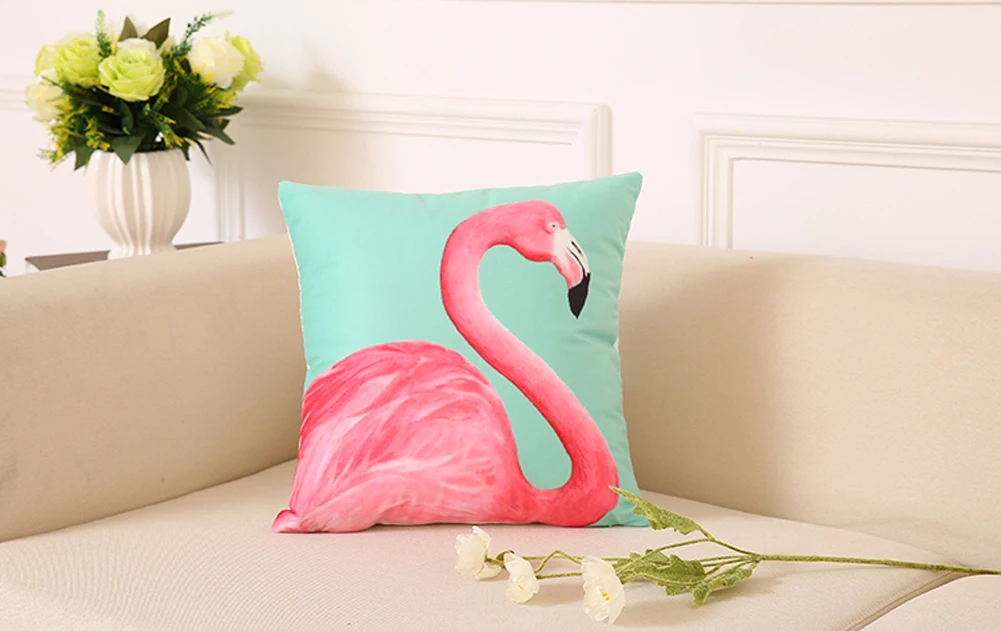 Faroot Decorazione Divano Фламинго Divano чехол для подушки Cuscino Custodia Cuscino чехол для подушки - Цвет: A