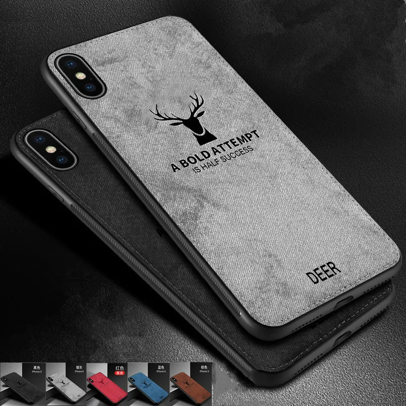 Тканевый чехол с рисунком летучей мыши для iphone 6, 6 S, 7, 8 Plus, ультра тонкая накладка олень для iphone X, XS, Max, XR, 11 Pro, Max, чехол с мягкими краями