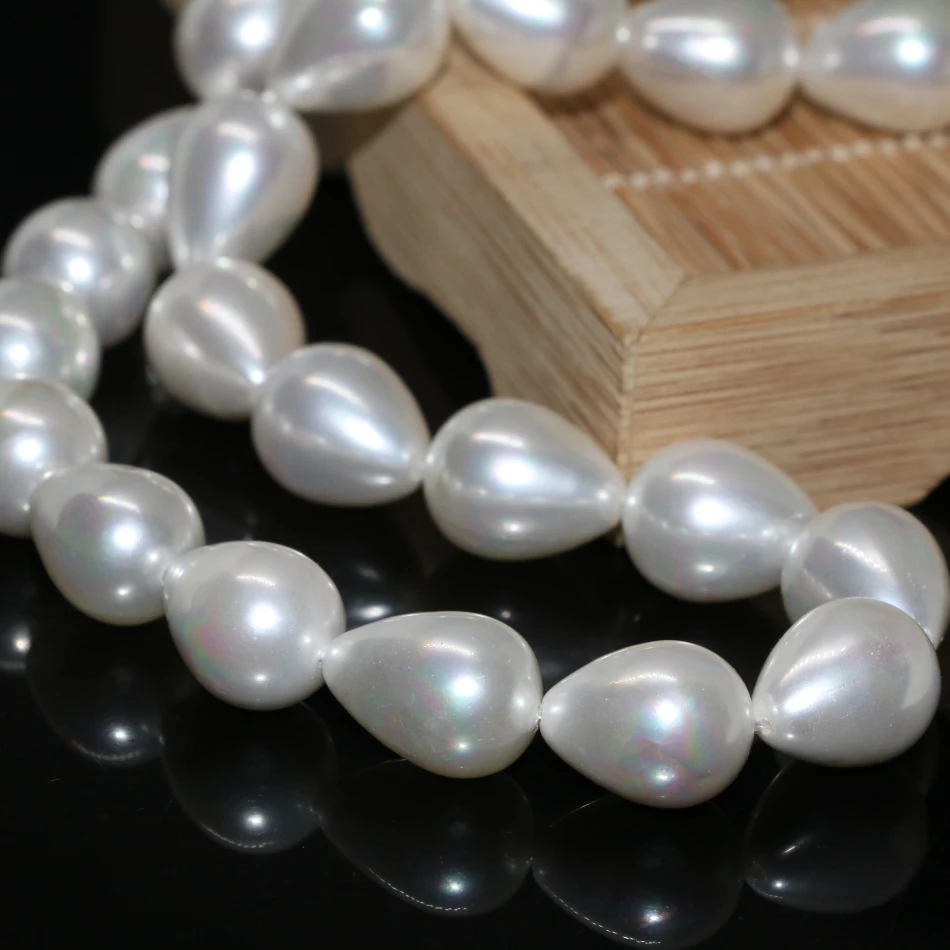 

Женское ожерелье с жемчугом, 10 х13 мм, 15 дюймов