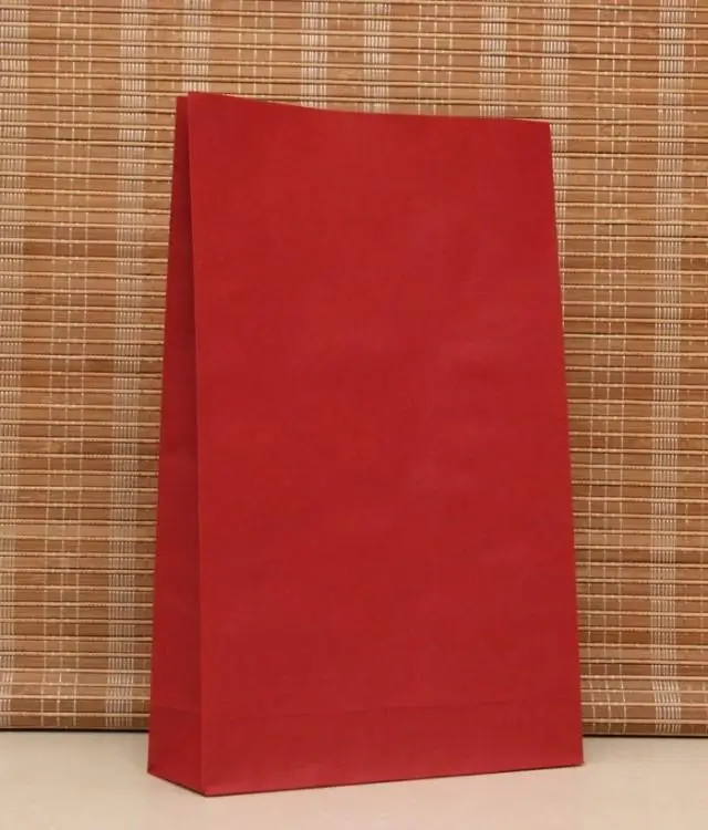 

23x12x7,5 см 50 шт./лот, красные крафт-бумажные пакеты, перерабатываемые Подарочные ювелирные изделия, Упаковка конфет, хозяйственные сумки для б...