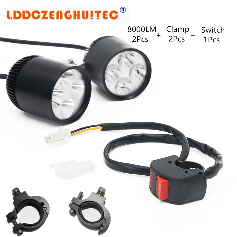 

LDDCZENGHUITEC 8000lm аксессуары для мотоциклов, светодиодный светильник, 40 Вт светодиодный рабочий светильник