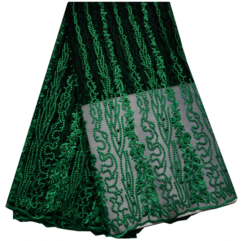 Высокое Качество Кружева Тюль С Бисером 2016 Новое Прибытие Африканский