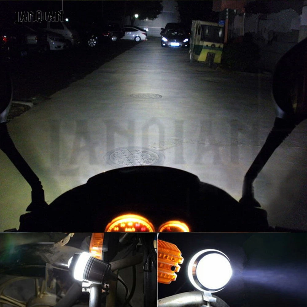 

Universal Accessories 2PC 12V 30W Auxiliary Motorcycle U2 LED Light Fog Lamp spotlight For BMW Kawasaki Yamaha Honda Suzuki