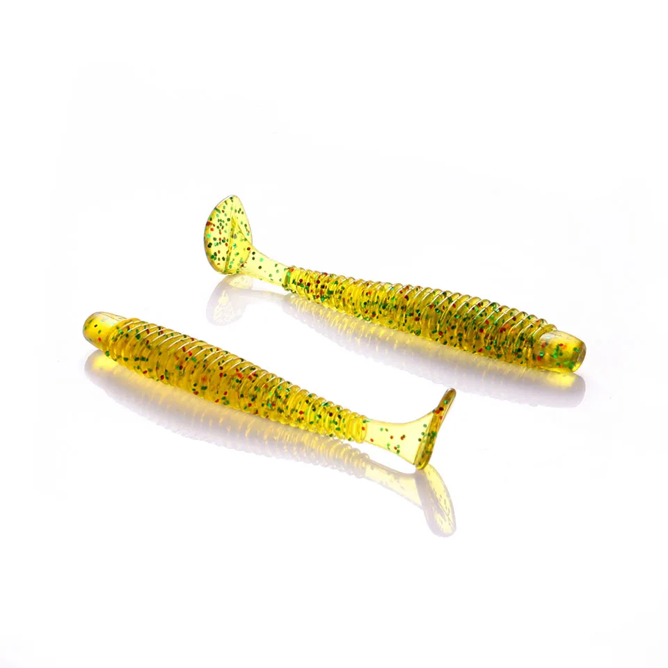 12 шт./лот 2,2 г 7 см мягкие приманки крючки Япония Shad червь Swimbaits джиг голова нахлыстом силиконовая резиновая приманка для рыбалки Pesca
