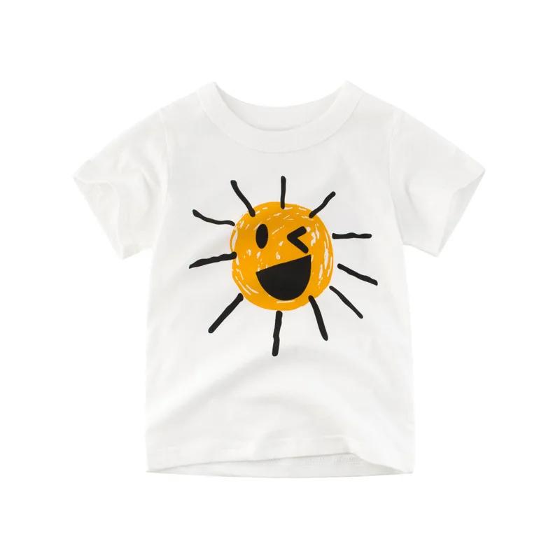 Summer 2019 Short-sleeved T-shirts for Kids Pure Cotton Half-sleeved Girls' Blouses Clothes | Детская одежда и обувь
