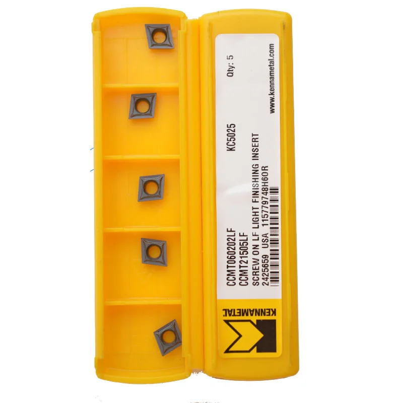 5 шт. Kennametal CCMT060202LF CCMT060204LF KC5010 CCMT21.505LF карбидные вставки токарные резаки расточные