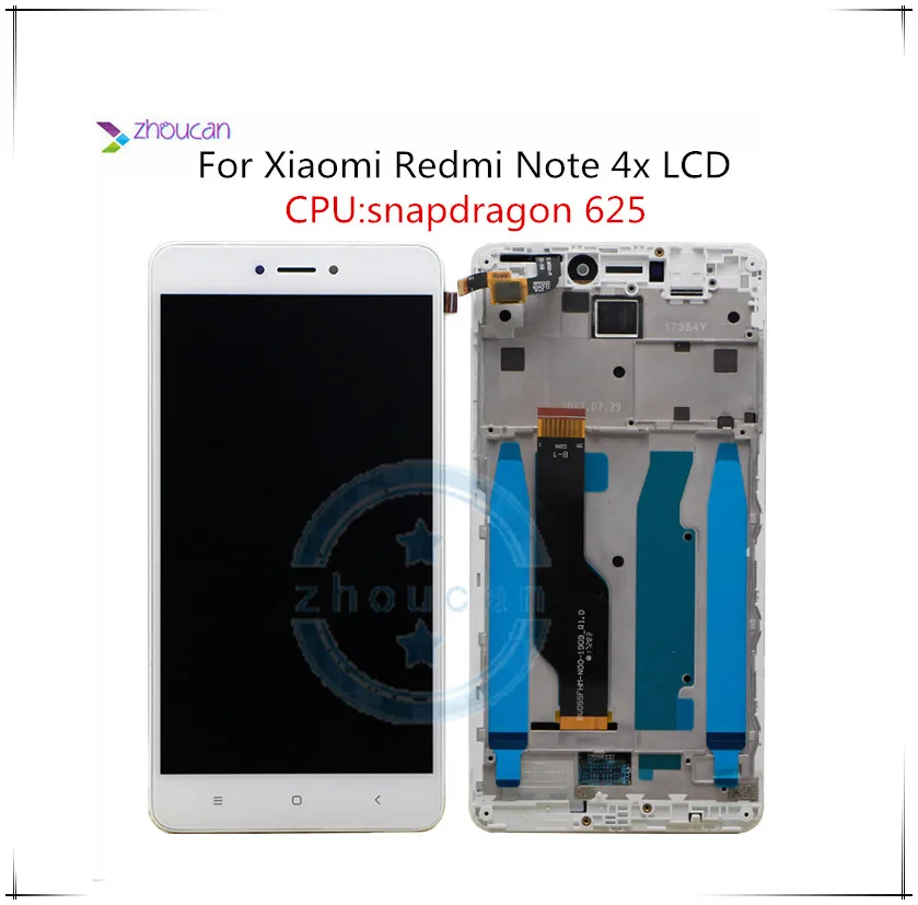 Xiaomi redmi note 4X Note 4 Глобальный Версия ЖК-дисплей экран сенсорный планшета с рамкой