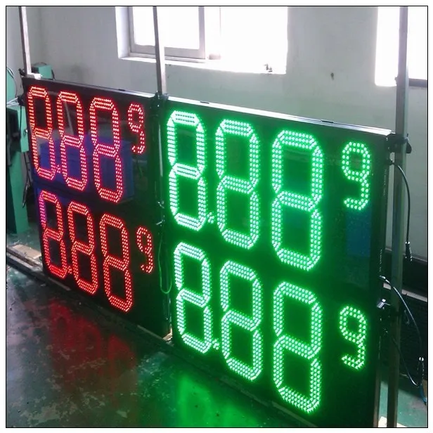 7 сегментный масляный/газовый топливо/дизельный зеленый 12 8 дюймов 889/10 цифровые