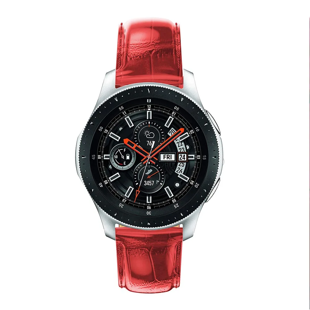 22 мм ремешок для часов для samsung gear S3 Frontier/классический Galaxy Watch 46 мм ремешок кожаный ремешок для часов Huami Amazfit Pace/Stratos 2/1