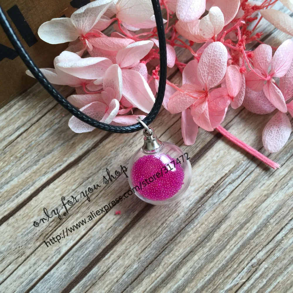 Прозрачная винтовая крышка стеклянная шариковая подвеска с металлической