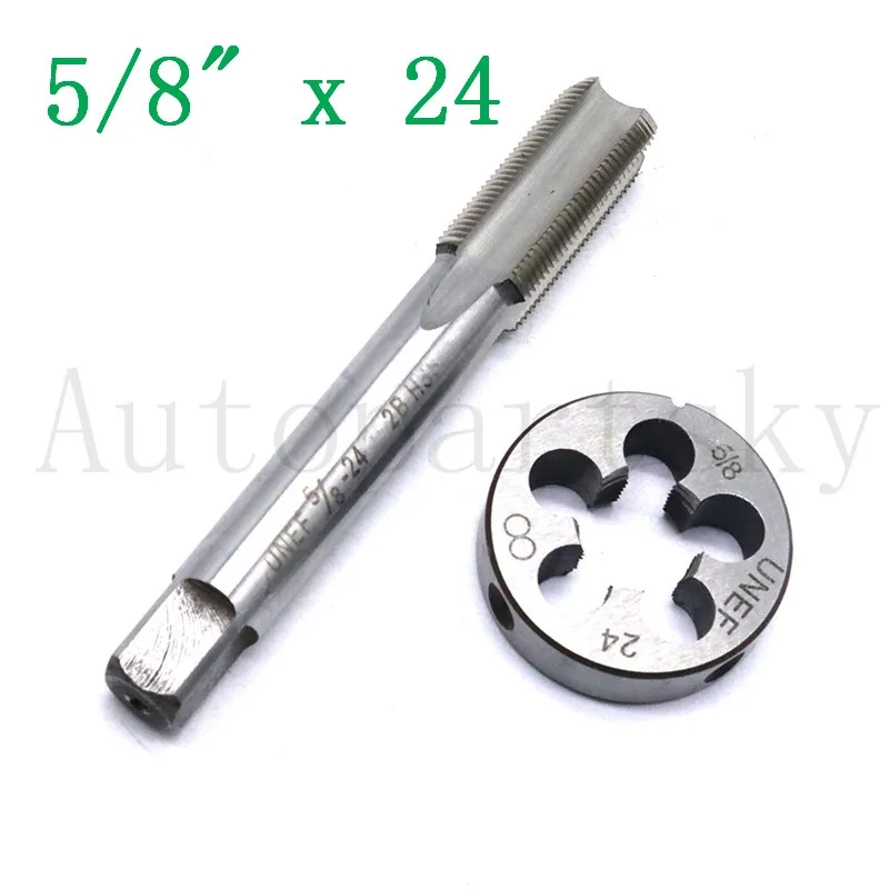 1/"-28(1/2" x 28) или 5/"-24(5/8x24) UNF HSS резьбовой кран и штампованный набор высококачественный