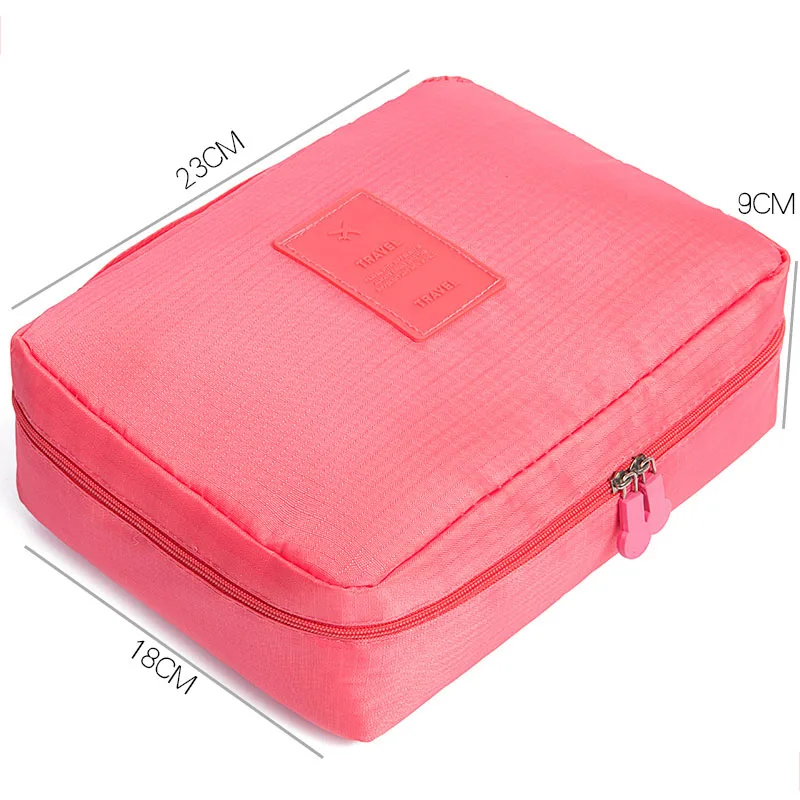 Женская нейлоновая косметичка на молнии для макияжа путешествий|cosmetic bag|womens travel
