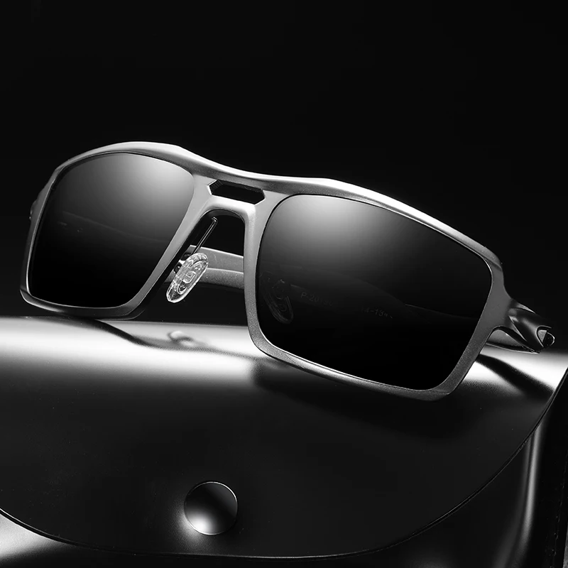 Classic HD Polarized Metal Frame Sunglasses Design Women Men Feminin Brand oculos Vintage Rectangle Anti-UV Goggles | Аксессуары для