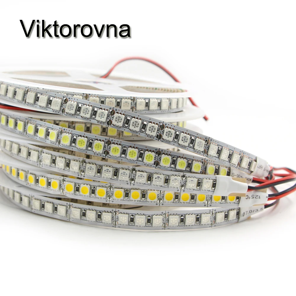 12V 5050 SMD RGB Светодиодные ленты светильник Водонепроницаемый гибкая светодиодная