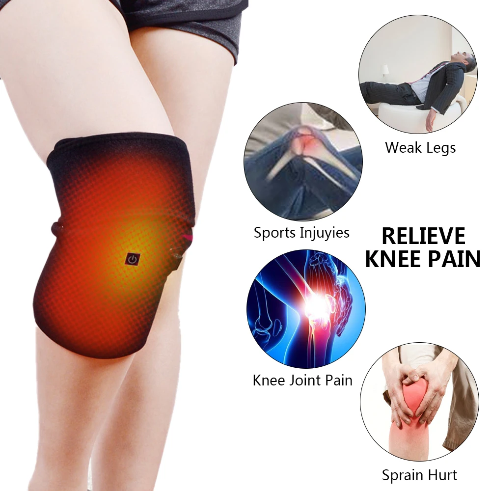 Горячая продажа унисекс USB с подогревом наколенники налокотники Arthritus