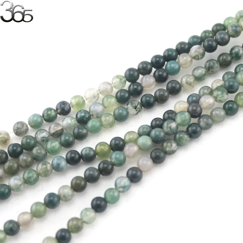 Free Shipping 4MM Jewelry Making DIY Natural Stone Round Moss Onyx Spacer Seed Beads 15inch|seed beads|beads free shippingstone round |