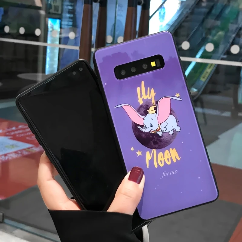 YHBBCASES мультяшный Забавный чехол для телефона Dumbo samsung Galaxy S10 S8 S9 Plus модные чехлы с