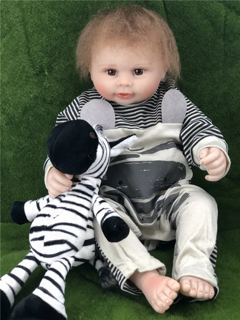 47 см силиконовые перерожденные куклы Bebe реборн купаться малыша реалистичные