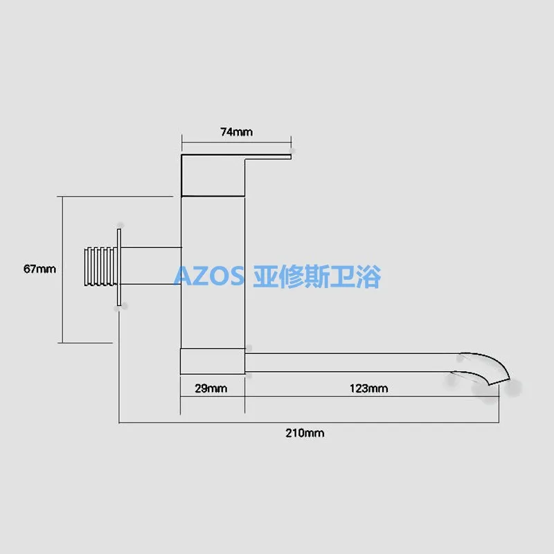Одноместный кран для холодной воды 360 градусов Поворотный Керамический клапан