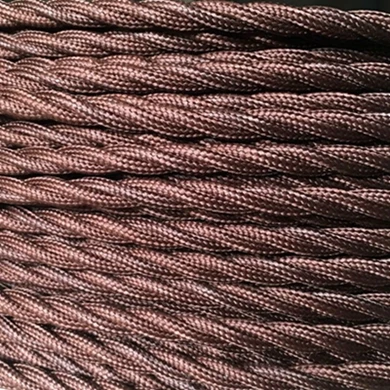 Brown 3 м/5 м/10 м VDE 3 ядра 0,75 мм2 винтажный светильник-шнур античный витой тканевый кабель покрытый тканью электрический провод для DIY светильник s - Цвет: Brown