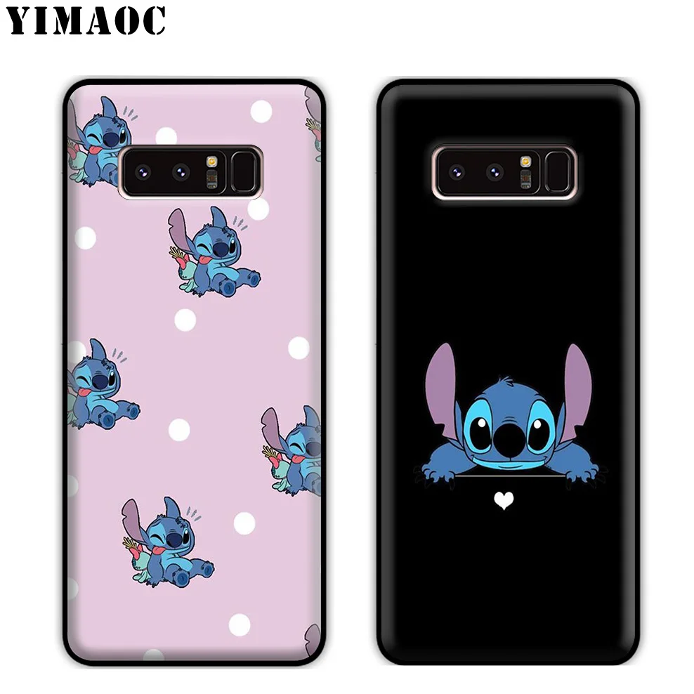 YIMAOC Cartoon Lilo Stitch Soft Silicone Case for Samsung Galaxy Note 10 Plus 9 8 A9 A8 A6 2018 A5 A3 2017 2016 |