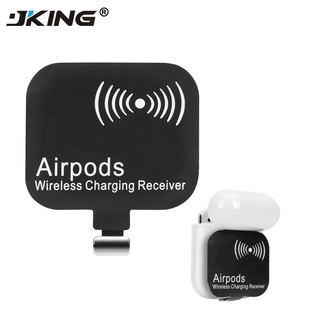 JKING Qi беспроводной зарядный чехол для Airpods кожаный защитный Airpod Air pods Coque |